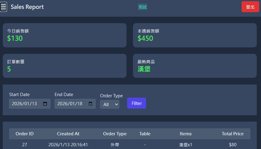 系統畫面 1